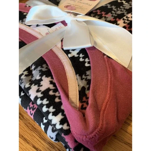 Women's Ladies' Pajamas Super Soft Velour PJ's 2-Pc Size M 8/10 Loungewear NWT - Picture 8 of 12